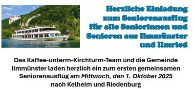 Einladung zum Seniorenausflug der Gemeinde Ilmmünster